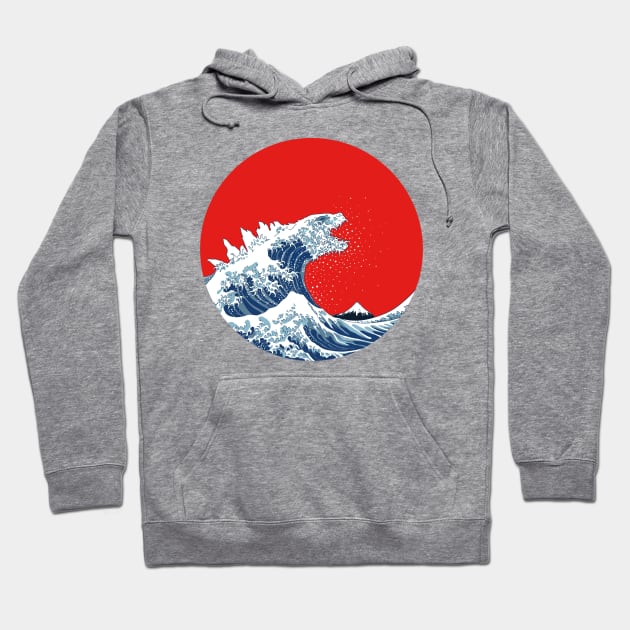 Hokusai Kaiju Hoodie by Mdk7